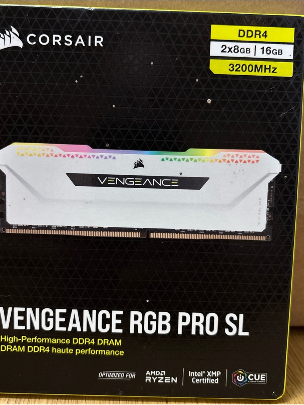 Corsair Vengeance RGB Pro SL DDR4 16GB (2x8GB) White with RGB Accent